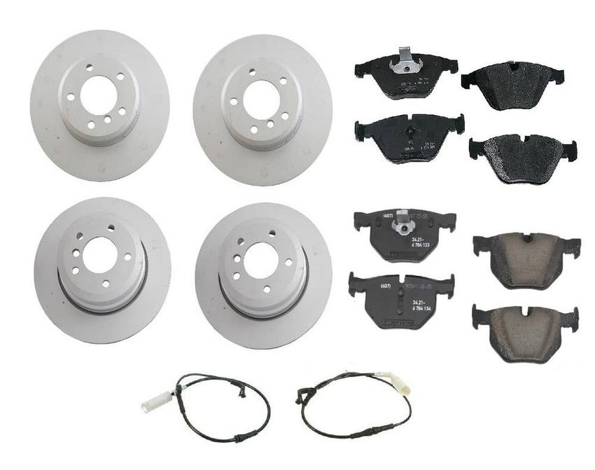 BMW Brake Kit - Pads and Rotors Front &  Rear (324mm/320mm)